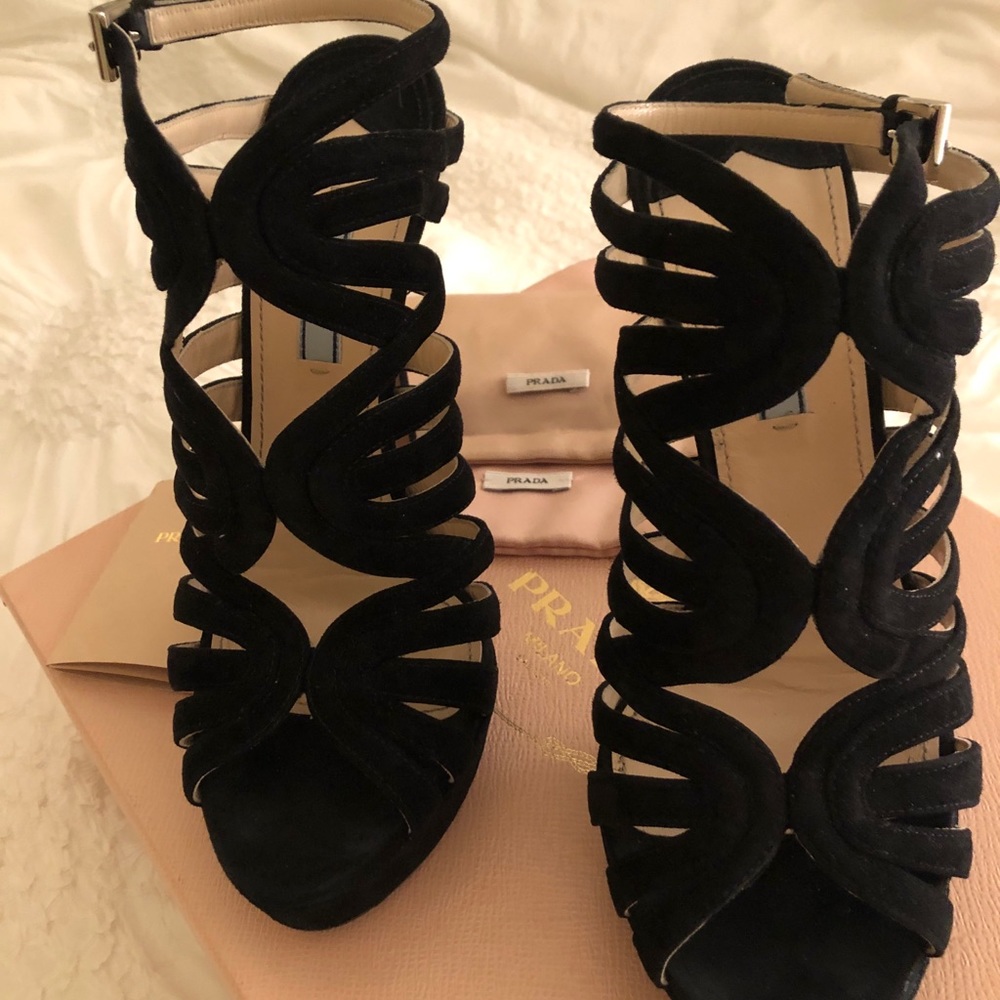 Black Prada Sandals!